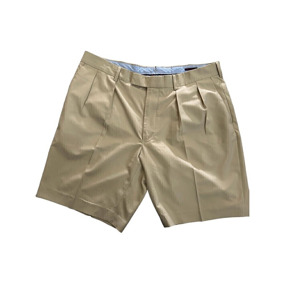 Polo Golf Ralph Lauren 36 x 9 Khaki Pleated Twill Performance Active Short U4